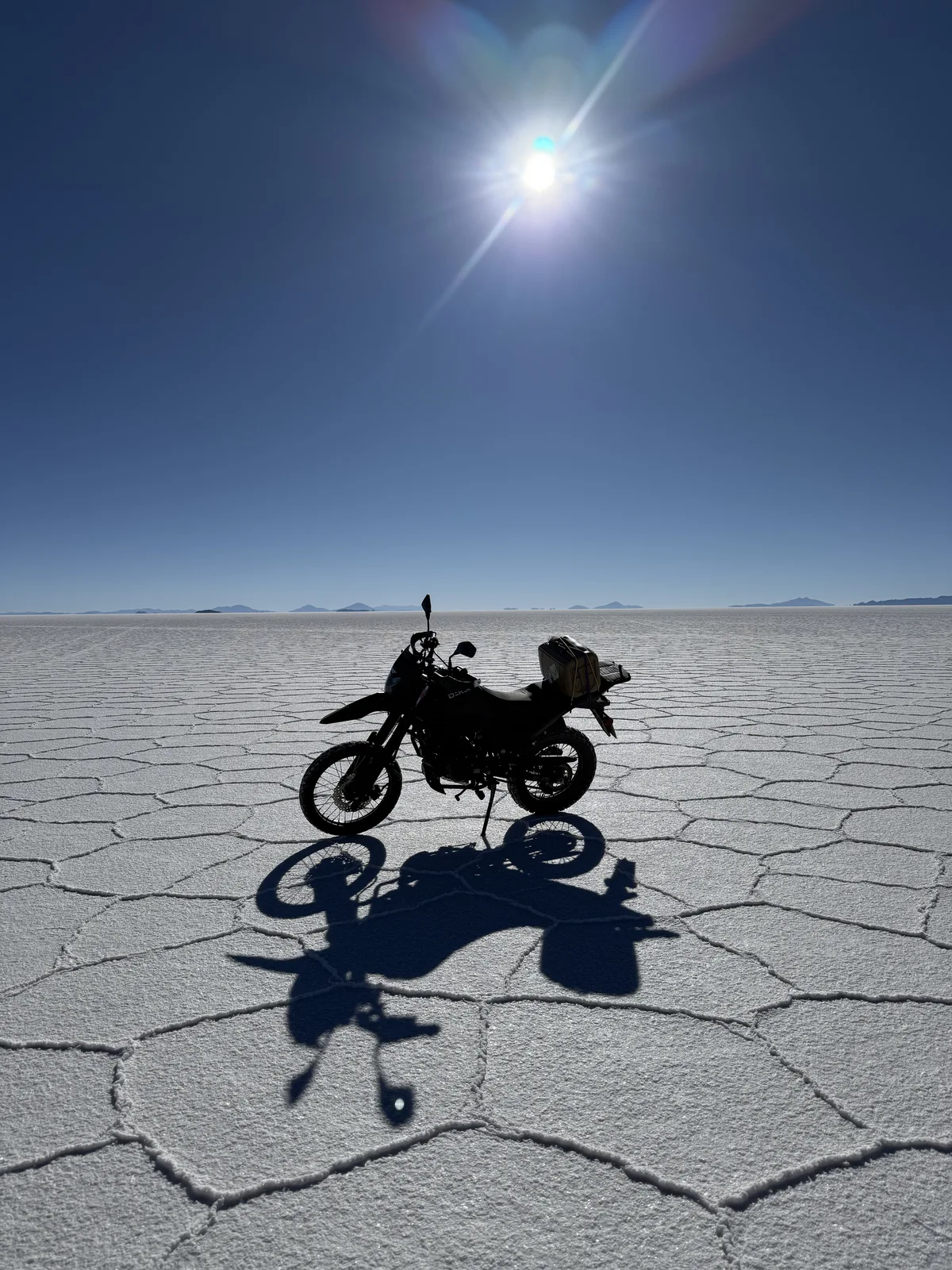 A vast landscape on two wheels